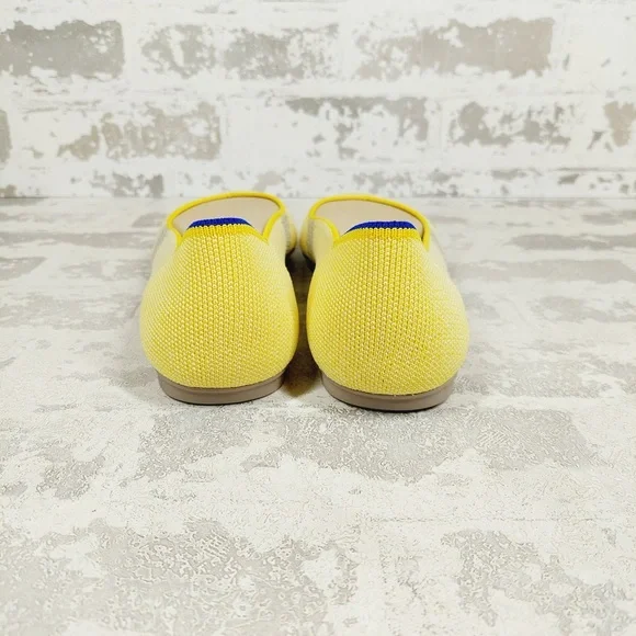 NEW Rothy's The Flat Lemon Stripe Slip On Round Toe Ballet Shoes  F298 - Picture 2 of 8